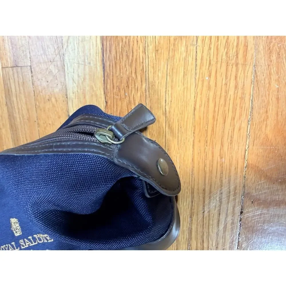 Royal Salute World Polo Navy Blue Travel Toiletry Dopp Bag Whisky Promotional